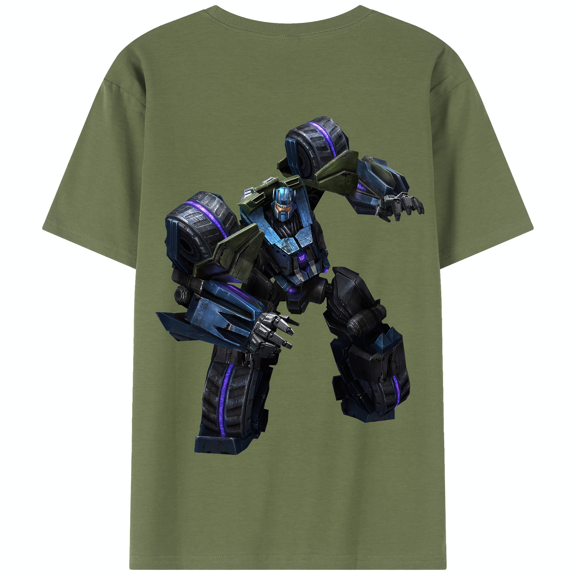 （画像用） Transformers トランスフォーマー 綿100％半袖Tシャツ（背面プリント）
